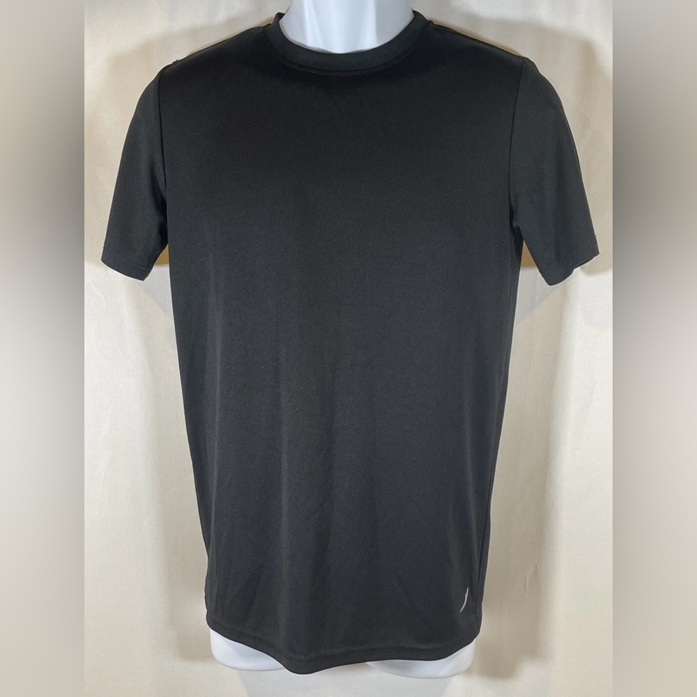 Exertek Activewear Boys Shirt Black Short Sleeve Athletic Top Sz XL 18 Youth